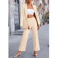 thumbnail image 4 of Conjunto PRETTYGARDEN Beige Medio Blazer Oversize y Pantalones de Pierna Ancha, 4 of 8