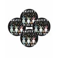 thumbnail image 7 of 15 Inch Round Placemats Set of 4, Black Gnomes Easter Non Slip Heat Insulation PP Table Mats, Eggs Botanical Carrot Pastoral Washable Place Mats for Kitchen Dining Party Table Decor, 7 of 7