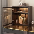 thumbnail image 2 of Lartis Vanity with Mirror and Lights Makeup Vanity Table with Stool, 47 inch Black Dressing Table with Dimmable LED Mirror, Ample Storage, Convenient Power Access, Easy Assembly, 2 of 12