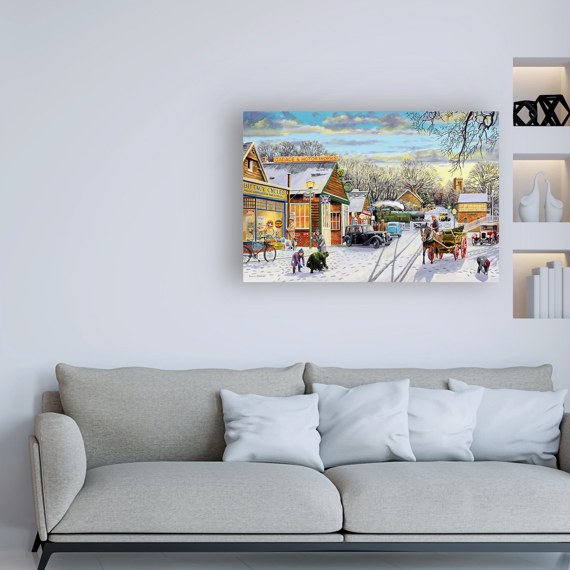 Trademark Fine Art 'Winter Service' Canvas Art by Trevor Mitchell