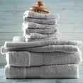 thumbnail image 2 of Hearth & Harbor Bath Towel Collection, 100% Cotton Luxury Soft 10 Pc Set – Gray, 2 of 7