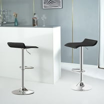 Swivel Bar Stool Adjustable-Height Barstools Modern Black Bar Chair，Set of 2