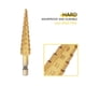 thumbnail image 4 of Juego de brocas escalonadas Broca escalonada HSS Broca escalonada HSS, Broca escalonada de acero de alta velocidad Broca escalonada, Broca escalonada Placa de hierro delgada Placa de PVC(3-12mm) Unbranded GS05198-01, 4 of 5