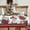 Red-flowers, variant on Christmas Tablecloth Waterproof Fabric Xmas Christmas Table Cloth for New Year''s Day and Christmas Home Decoration - 60" X 120" Rectangle/Oblong