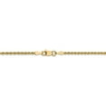 thumbnail image 4 of 14K Yellow Gold chain Rope 24 in 2 mm 2.0mm Solid, 4 of 5