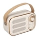 thumbnail image 2 of Altavoz Bluetooth Estéreo Sonido HiFi Carga USB Altavoz Inalámbrico Portátil Retro Para Viajes En Casa Blanco, 2 of 15