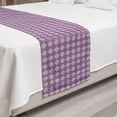 thumbnail image 2 of Abstract Bed Runner, Repetitive Pattern with Monotone Motif with Ornamental Rhombuses, Decorative Accent Bedding Scarf for Hotels Homes and Guestrooms, King, Lilac and Purple, by Ambesonne, 2 of 2