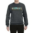 thumbnail image 2 of Wild Bobby Godfidence- Knowing I Can't But He Can Blue and Brown Cheetah Print Inspirational/Christian Unisex Crewneck Sweatshirt, Charcoal, 3X-Large, 2 of 6