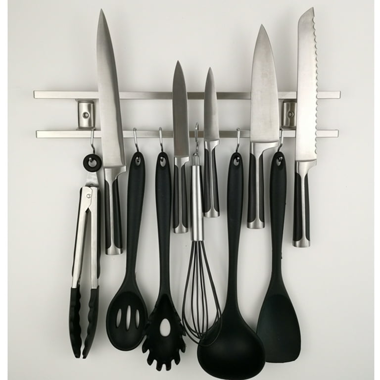 Magnetic Stainless Steel Kitchen Knife Rack, Modern Knife Holder –  StudioAndolina