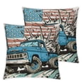 thumbnail image 2 of TIAOTIAOHOU Pillow Trucks Pattern Pillow Case Protector with Hidden Zipper Colorful Vehicle Ultra Soft Pillowcase for Home Bedding,2 Pcs, 2 of 6