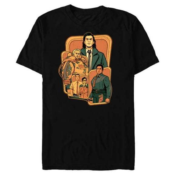 Marvel Studios Loki Season 2 Loki and TVA Crew Disney MCU - Short Sleeve Blended T-Shirt for Adults - Customized-Black