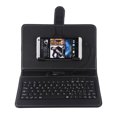 thumbnail image 3 of Funda Protectora Portátil Para Teclado Inalámbrico De Cuero Pu Con Soporte Para Funda Con Clip Para Teléfono Protección Completa matsuzay EL013818-00, 3 of 5