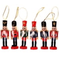 thumbnail image 1 of MasteelfCA 6pcs Xmas Nutcracker Puppet Design Pendants Xmas Tree Decor Xmas Tree Ornaments, 1 of 8