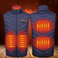 thumbnail image 6 of Heating Waistcoat Intelligent Thermostat Warm Stable Performance Men Women USB Heating Winter Vest for Parents,Black 2XL, 6 of 8
