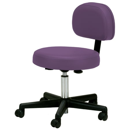 EARTHLITE Pneumatic Massage Rolling Stool with Backrest - Adjustable, No Leaking (vs. Hydraulic) Salon & Spa Massage Chair (Various Colors)