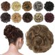 thumbnail image 1 of FESHFEN Moño desordenado pieza de pelo desordenado moño Scrunchies para mujeres sintético ondulado moño cola de caballo extensiones de cabello grueso Updo postizo para uso diario 1 unids mezcla marrón, 1 of 3