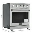 thumbnail image 3 of 30 in. Professional Electric Range with 14900W of Power, 240V in Stainless-Steel (KM-EPR-30AP-SS), 3 of 13
