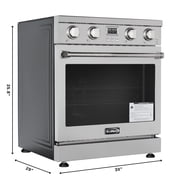 30 in. Professional Electric Range with 14900W of Power, 240V in Stainless-Steel (KM-EPR-30AP-SS)