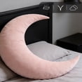thumbnail image 3 of WEFANCY Compact Moon Shaped Support Pillow, Pink, Maternity Pillow for Pregnancy, Back Pain Relief & Relaxation, 3 of 6