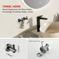 thumbnail image 4 of 6-Pieces Bathroom Hardware Set Aluminium Wall Mount Bathroom Accessory Towel Bar Set, 4 of 7