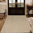 thumbnail image 2 of Woven Textured Washable Area Rug, Non Slip Pet Friendly Rug, Stain Resistant Low Pile Indoor Carpet for Living Room Bedroom Kitchen, Durable Absorbent Non-Shedding Rug for High Traffic Areas, 2 of 5
