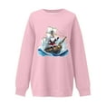 thumbnail image 5 of Christmas Winter Hoodies for Women Cute Prints Long Sleeve Fleece Sweatershirt Trendy Pullover Sweaters for Holiday, 5 of 5