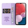 thumbnail image 3 of Wallet Case for Samsung Galaxy A14 5G, Business Style PU Leather Magnetic Adsorption Flip Folio Cover with Kickstand Card Slots Cash Holder Soft Silicone Shockproof Protective Case,Purple, 3 of 9