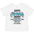 thumbnail image 3 of Inktastic Happy Birthday, Daddy Best Ever in Blue Boys or Girls Toddler T-Shirt, 3 of 5
