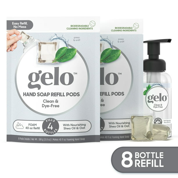 Gelo® Foaming Hand Soap Value Pack | 80oz Refill + Reusable Bottle