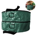 thumbnail image 2 of Laklulu - Bolsa de almacenamiento para coronas de doble capa, color puro, para decoración navideña, con cremalleras dobles y asas para Navidad (rojo/verde, 30 pulgadas), 2 of 6