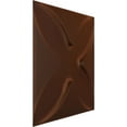 thumbnail image 2 of Ekena Millwork 11 7/8"W x 11 7/8"H Austin EnduraWall Decorative 3D Wall Panel, Universal Aged Metallic Rust (12-Pack for 11.76 Sq. Ft.), 2 of 5