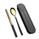 thumbnail image 3 of Utensilios de cocina 304 Conjuntos portátiles de acero inoxidable Reutilizables Vajilla reutilizable con el cuadro Estudiantes Use diseño simple Desayuno Desayuno Tipo 3 Monstrate  HA012725-03, 3 of 7