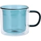 thumbnail image 1 of Tazas de Café de Vidrio Doble Pared con Asa, 8.5 Oz/250ml, Vidrio Transparente Mantiene Temperatura, Diseño Cilíndrico para Expreso, Latte, Capuchino, Té, Jugo, Bebidas Frías o Calientes, 1 of 4