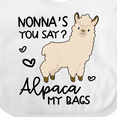 thumbnail image 4 of Inktastic Nonna's You Say Alpaca My Bags Boys or Girls Baby Bib, 4 of 4