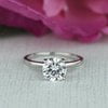 2 Ct Round Lab-Created Diamond Solitaire Engagement Ring 14K White Gold Plated Silver