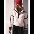 thumbnail image 4 of Suéter de Media Cremallera para Mujer, Sudadera Suave de Gran Tamaño con Bolsillos, Suéter Cálido M, 4 of 7