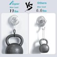thumbnail image 2 of Wreath Suction Cup Hooks for Shower, Elegear Shower Suction Hooks Hold up to 11 lb, 4 Pack Reusable & Waterproof & Clear Shower Hooks, Window Suction, 2 of 4