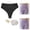 Black, variant on Women's Menstrual Panties Mid-Waist Seamless Cotton Postpartum Underwear, Leak Proof Full Coverage Period Briefs, Invisible Protective Sanitary Briefs, Breathable Non-Marking Menstrual Knickers