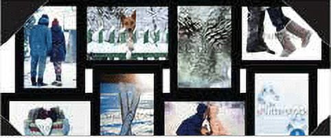 Mainstays 4" x 6" Black with 8 Opening Collage Photo Frame