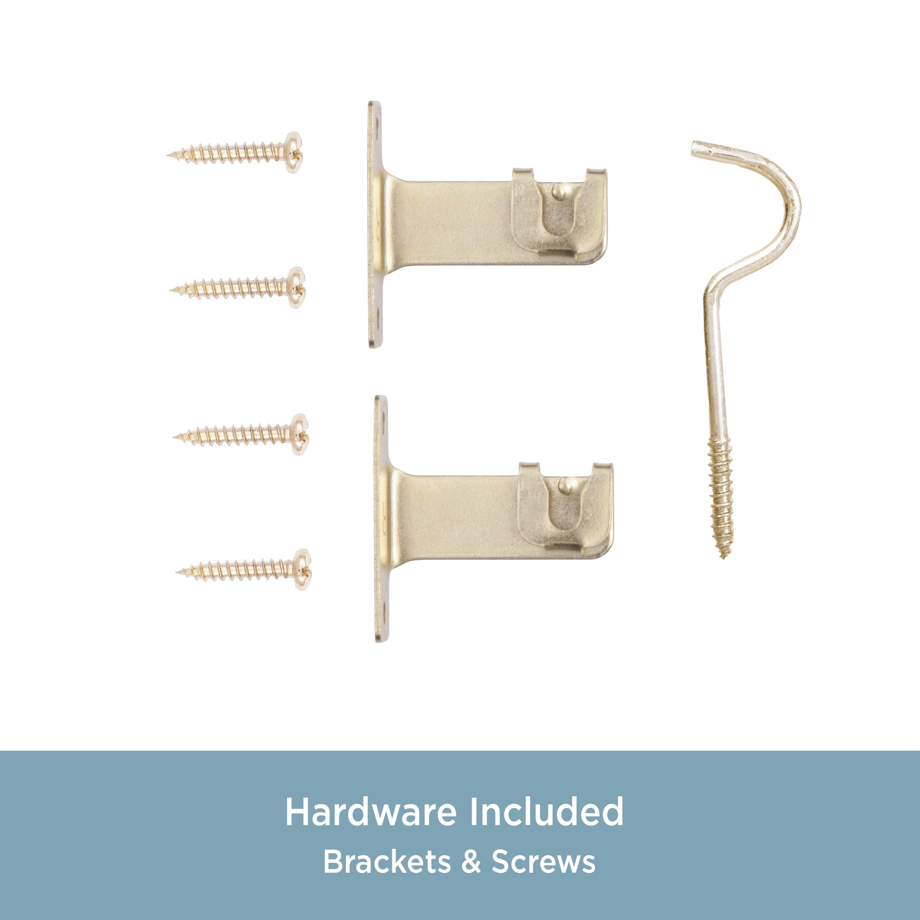 Kenney 7/16" Round Sash Curtain Rod 48-84 Inch White Finish