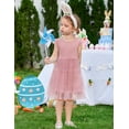 thumbnail image 3 of Arshiner Toddler Tutu Dress Girls Rainbow Tulle Dresses Ruffle Tiered Swing Twirly Summer Sundress, 3 of 6
