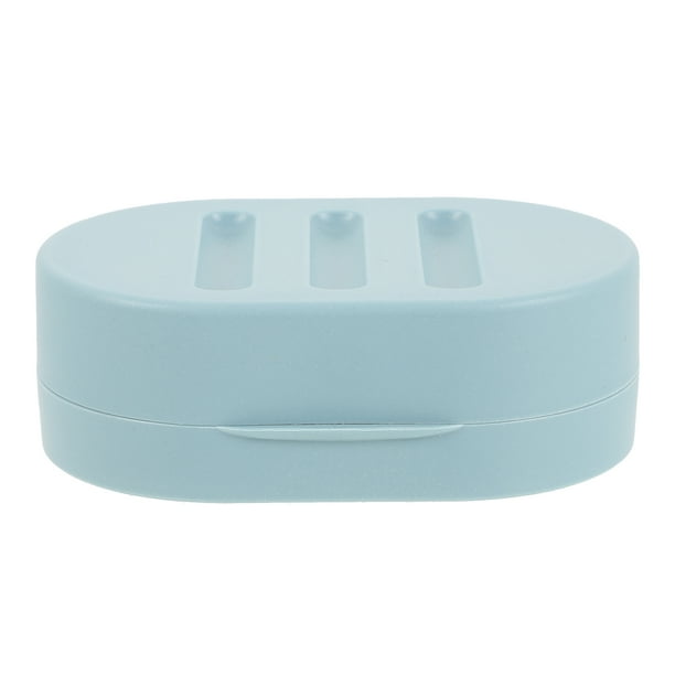 EeaseMX 1 jabonera portátil con drenaje, bandeja impermeable para viaje, para baño, color verde
