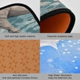 thumbnail image 4 of GZHJMY Kitchen Rugs 2 Piece Waterproof Non Slip Kitchen Mat Horses and Flowers Kitchen Rug Set for Sink Office Kitchen Cafe, 19.7"x47.2"+19.7"x27.6" Carpet Runner, 4 of 7
