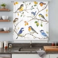 thumbnail image 5 of Colorful Leaf Bird Sheer Curtains 72 Inches Long, Spring Summer Animal Painting Tree Light Filering Curtains, Breathable Simi Curtain Privacy Drapes for Living Room Bedroom Window Treatment, 5 of 9