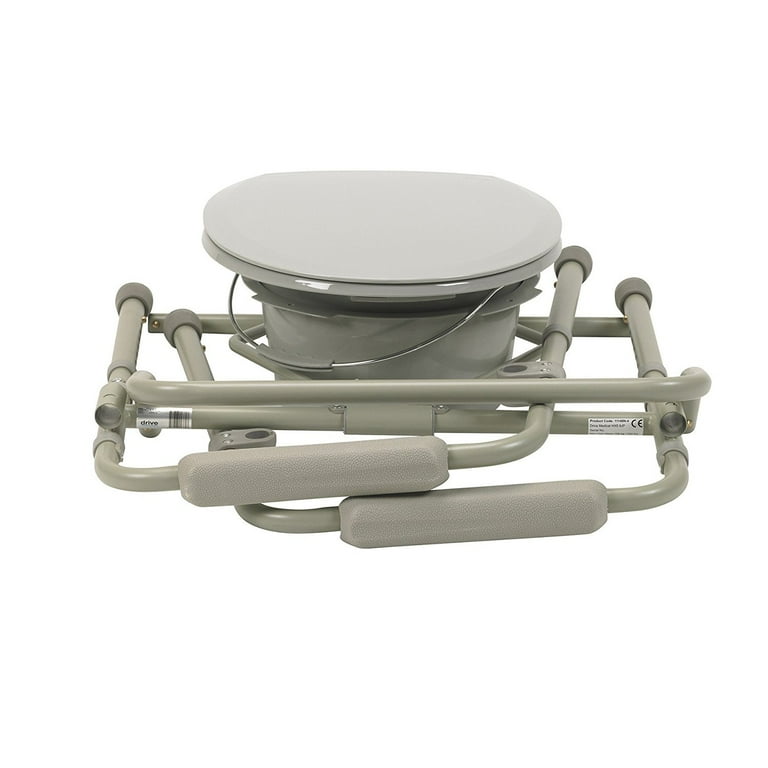 Medical steel folding bedside commode hot sale