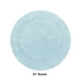 thumbnail image 4 of Better Trends Round Bath Mat 30" Diameter Elegant Reversible Bath Rug, Extra Soft Cotton for Ultimate Comfort, Absorbent, Ideal for Half Baths and Powder Rooms, (Blue) Lux Collection, 4 of 6