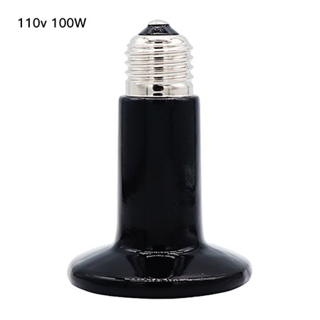 CreativeArrowy 2PCS Reptile Heat Lamp Bulb,Ceramic Heat Emitter 150W , Chicken Heater Light for Pet Brooder Coop Lizard Turtle Aquarium Snake, No Harm No Light, Black
