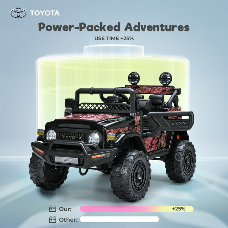FUNTOK Licensed Toyota FJ Cruiser 12 Volts 7AH Kids Electric