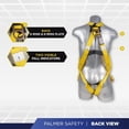thumbnail image 2 of Palmer Safety Harness Kit w/Detachable 6' Double Leg Lanyard I Shock Absorbing OSHA/ANSI Construction & Scaffolding Use, 2 of 4