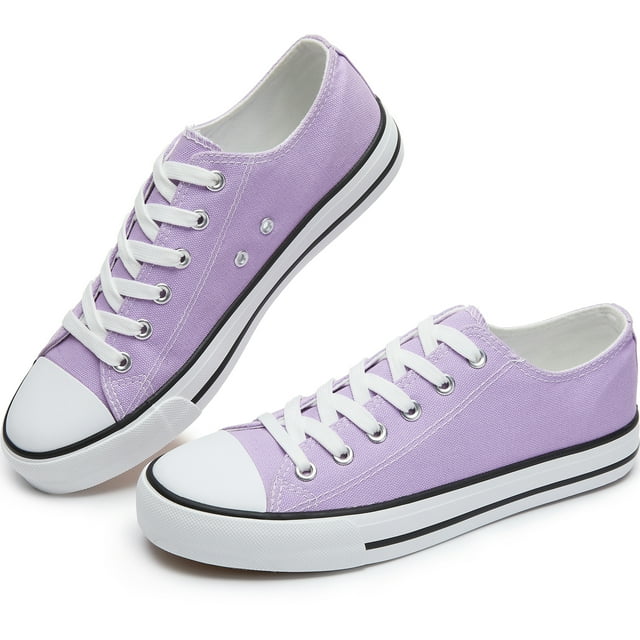 Zapatillas de lona de moda para mujer, lindas zapatillas bajas, cómodas zapatillas de lona para caminar para dama
